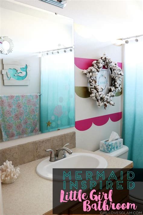 Mermaid Inspired Little Girl Bathroom Girl Bathrooms Girl Bathroom