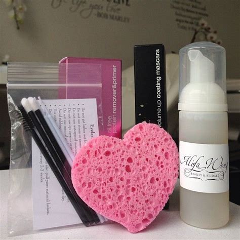 Unique hydrating face lotion absorbs quickly like a. Eyelash Extension After Care Kit - After getting a full ...
