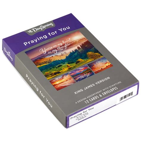 Dayspring Landscape Assorted Religious Thinking Of You Cards Box Of 12