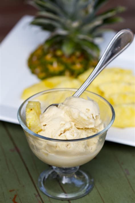 Pineapple Coconut Ice Cream Paleo Dairy Free