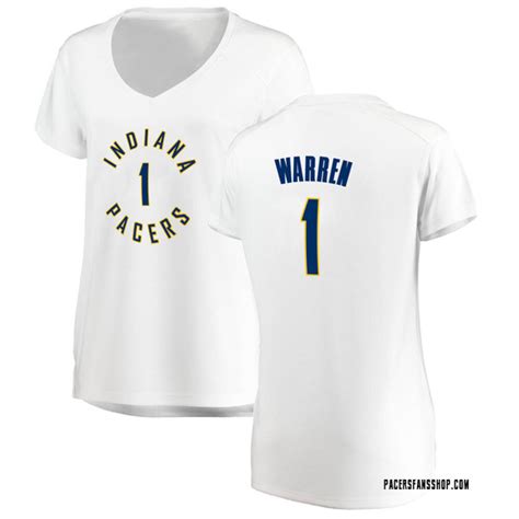 Womens Tj Warren Indiana Pacers Fanatics Branded White Fast Break