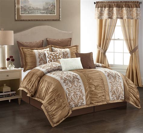 Choose from contactless same day delivery, drive up and more. Lanco Julian 9-Piece Comforter Set, Gold, California King ...