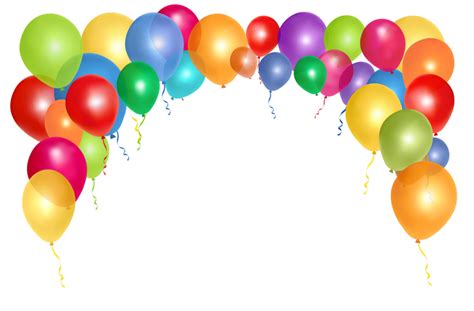 Birthday Balloons And Streamers Clip Art