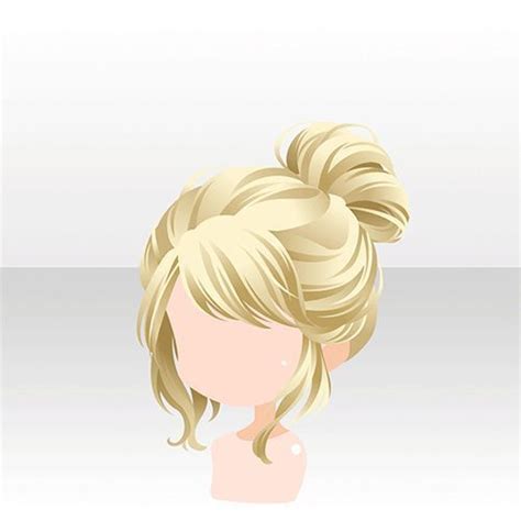 Messy Bun Anime Hair Bun Drawing Hair Trends 2020