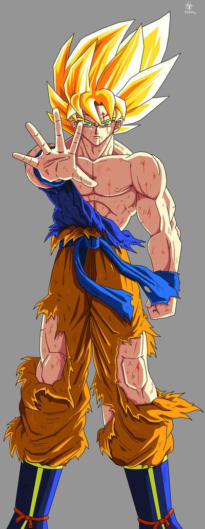 Goku Ssj1 Fan Art By Kakarotoo666 On Deviantart