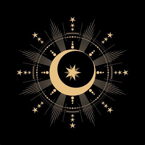 Moon And Stars Art Deco Moon Moon Art Star Art