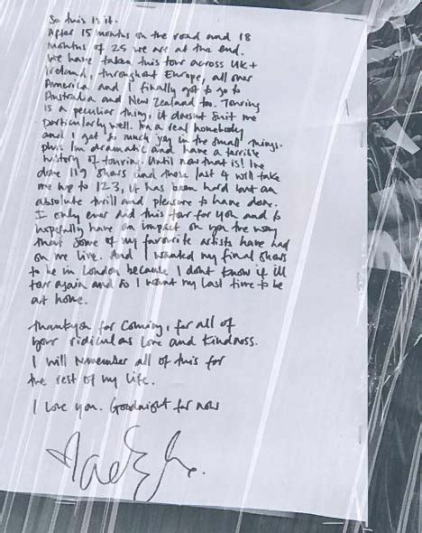 Adele Pens Handwritten Letter To Fans Hinting She May Never Tour Again