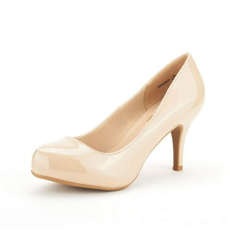 Dream Pairs Womens New Classic Elegant Versatile Low Stiletto Heel Dress Platform Pumps Shoes