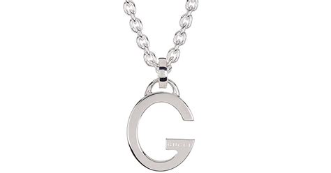 Gucci G Charlotte Silver Necklace In Metallic Lyst
