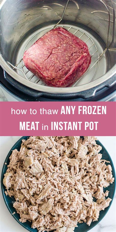 According to usda food safety and inspection service, you can defrost frozen ground turkey by. Instant Pot frozen ground beef can be thawed and cooked ...