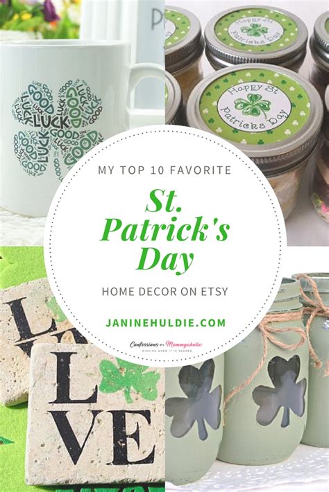 The masterminds behind etsy are constantly keeping an eye on current home décor trends, and if you're a huge fan of vintage, carefully curated, handcrafted home décor details, etsy is probably your. My Top 10 Favorite Etsy St. Patrick's Day Home Decor ...
