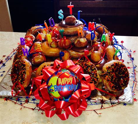 My Kids Made This Krispy Kreme Donut Cake For My Sons 12th Birthday