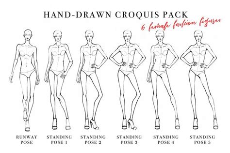 Female Figure Croquis Pack For Fashion Illustration X Jpeg