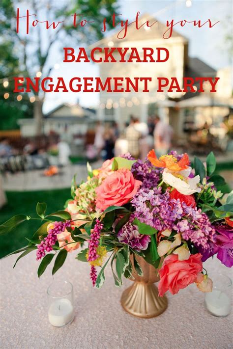Then, you popped the champagne. how to style a backyard engagement party | Engagement ...