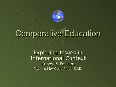 Comparative Education Ppt