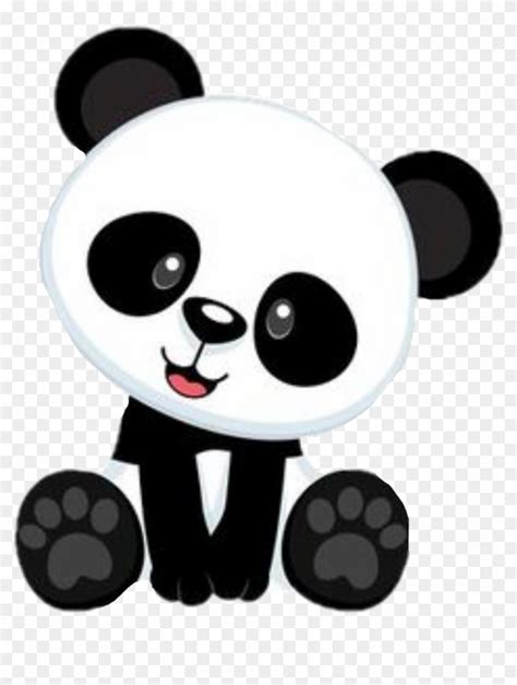 Panda Sticker Urso Panda Bebe Desenho Free Transparent Png Clipart