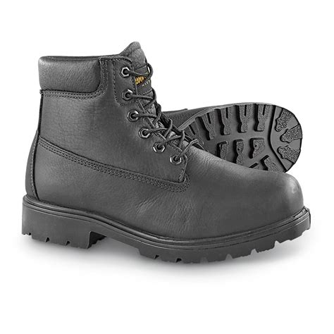 Mens Wolverine® 6 Waterproof Steel Toe Boots Black 190908 Work