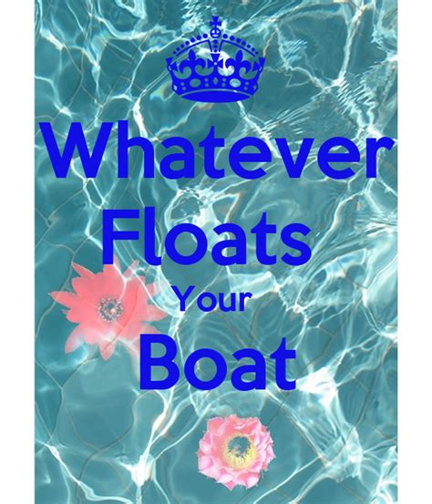 Whatever Floats Your Boat Poster Jersey Keep Calm O Matic