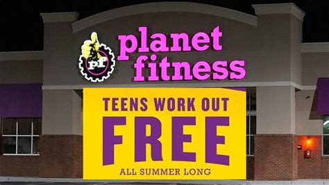 Florida Georgia Teens Can Get Fit For Free At Planet Fitness