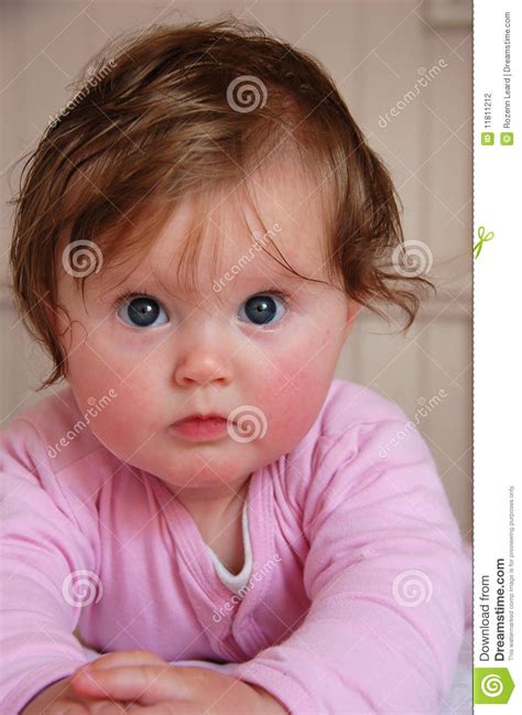 Cute Blue Eyed Baby Girl Stock Photography Image 11811212