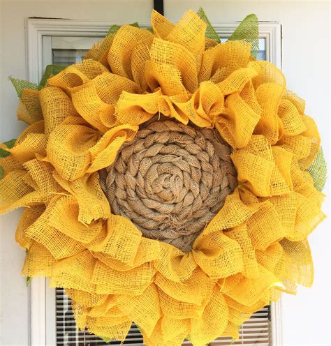 Sunflower Wreath Diy Wreath Wreaths Burlap Wreath