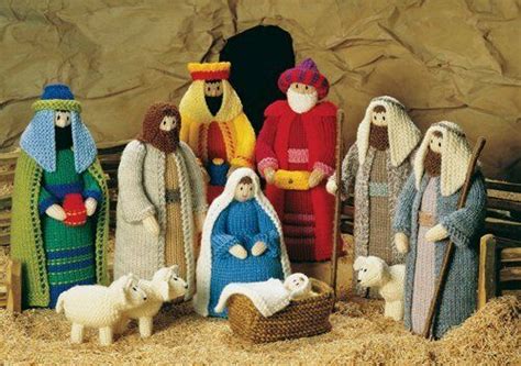 Knitting Pattern Christmas Crib Nativity Scene Booklet Ebay