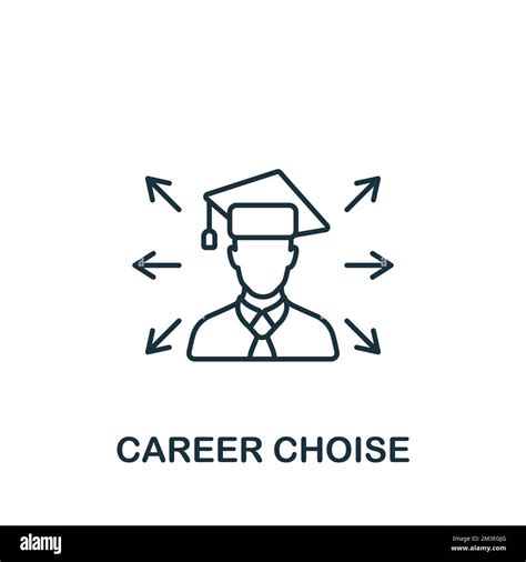 Career Choise Icon Monochrome Simple Human Productivity Icon For