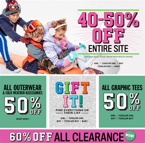 The Childrens Place Canada Holiday Offers Save 40 50 Off Entire