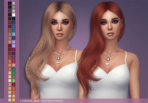 S Club Helen Braid Sims 4 Game Mods Sims Mods Sims 4 Mods Clothes