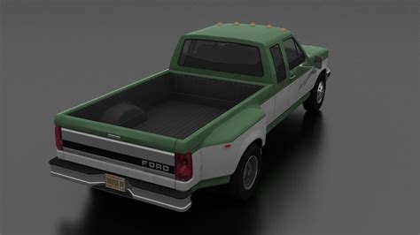 Ford F 350 Pickup 1992 Supercab Drw 3d Model By Driverua