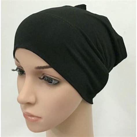 Cotton Muslim Underscarf Inner Tube Cap Islamic Eid Prayer Hijab Bottom Hat Headwear Arab Women