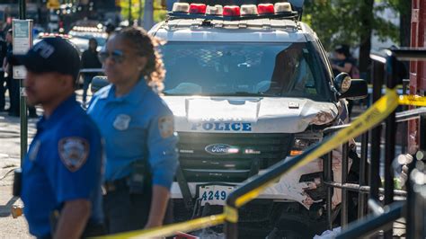 Police Vehicle Crashes Into Crowd In Bronx Critically Injuring 2 The New York Times