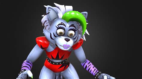 roxy roxanne wolf fnaf security breach download free 3d model by fgvcvvjn [242ff1a] sketchfab