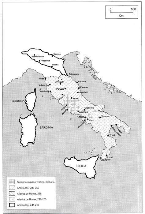 Apasionados Del Imperio Romano Mapa De La Conquista Romana De Italia