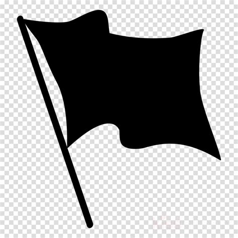 Flag Cartoon Clipart Flag Black Silhouette Transparent Clip Art