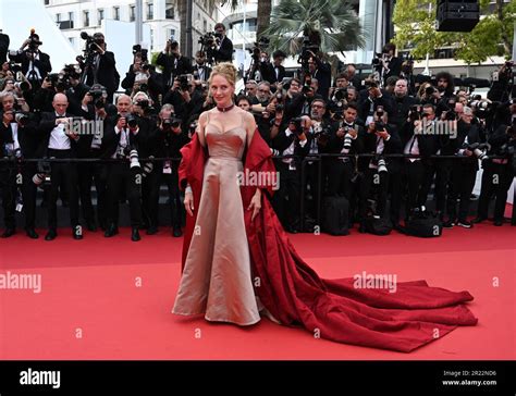 Cannes France 16th May 2023 Uma Thurman Attends The Jeanne Du