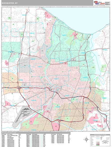 Rochester Zip Code Map United States Map