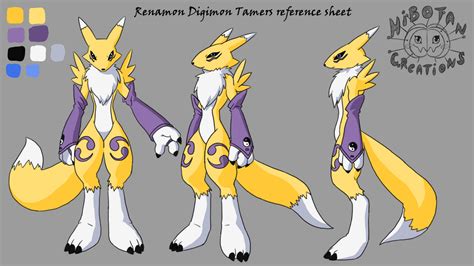 Renamon Digimon Tamers Reference Sheet By Hibotancreations On Deviantart