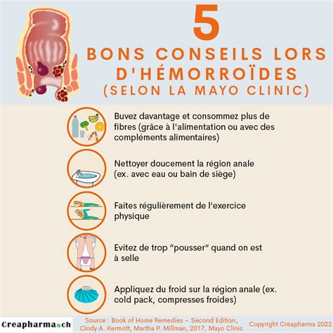 Hemorroïdes causes symptômes traitements Creapharma