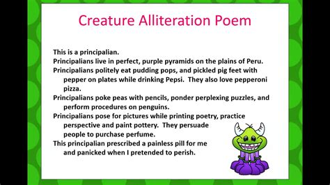 Poetry Creature Alliteration YouTube