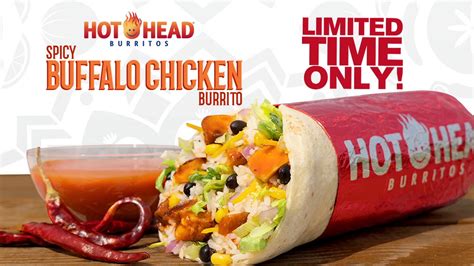 Hot Head Burritos July Spicy Buffalo Chicken Youtube