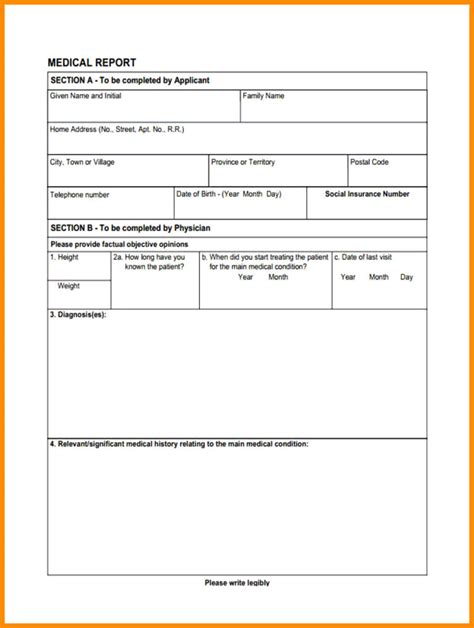 Medical Report Format Pdf Download Doctor Sample Example Within Medical