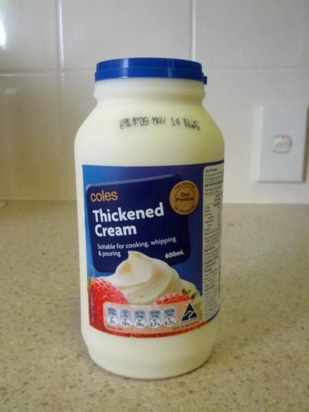 Coles Thickened Cream 初めてのブリスベン生活
