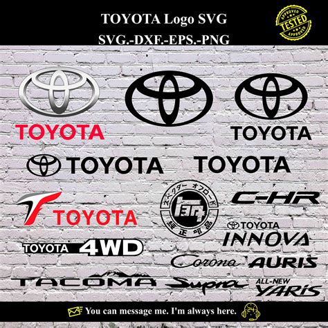 Toyota Logo Svg Vector Digital Product Instant Download Inspire Uplift