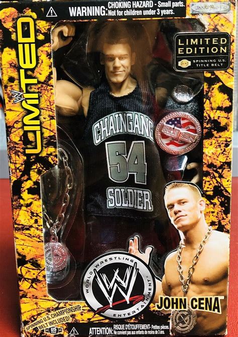 Wwe Jakks Limited Edition Series John Cena Spinning Us Belt Wrestling