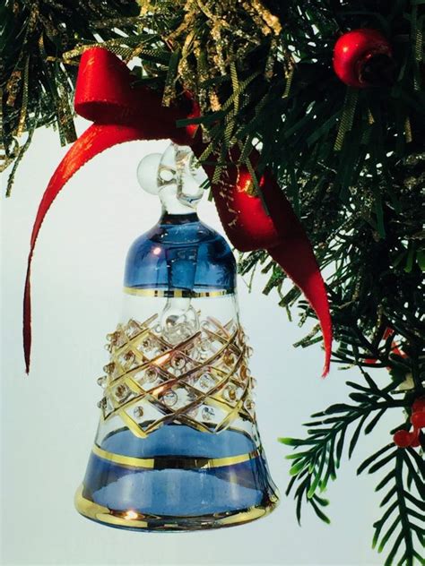 Lattice Christmas Bell Blue Artifactually