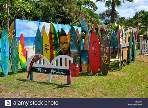 Surfboard Art Gallery Haleiwa North Shore Hawaii Oahu Pacific Ocean