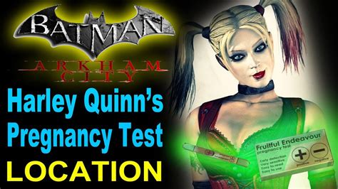Batman Arkham City Harley Quinns Pregnancy Test Location Positive