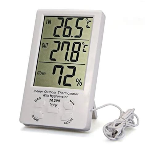 New 1pc Thermometer Hygrometer Timber Lcd Digital Hygrometer Humidity