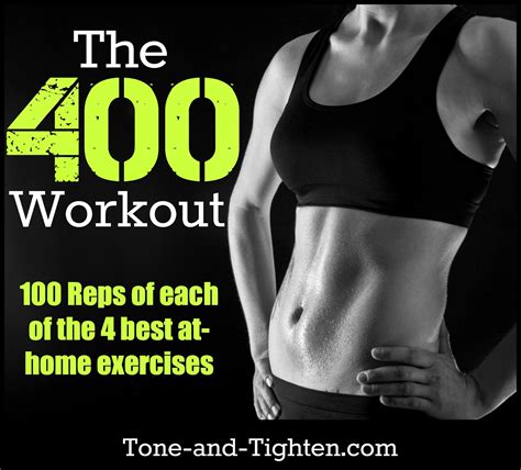 The 400 Workout Quick At Home Body Weight Workout To Tone And Tighten